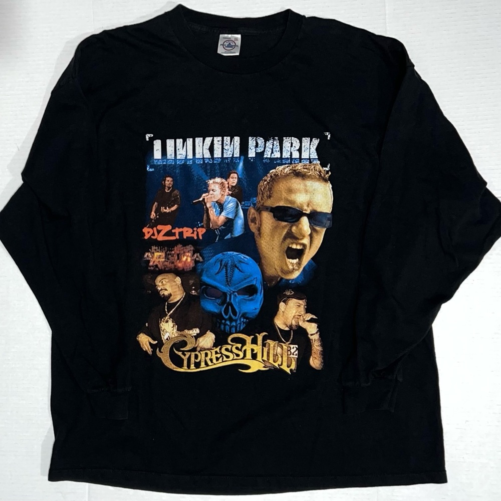 Vintage 2002 Linkin Park Projekt Revolution Cypress Hill Dj Z-Trip Adema Shirt